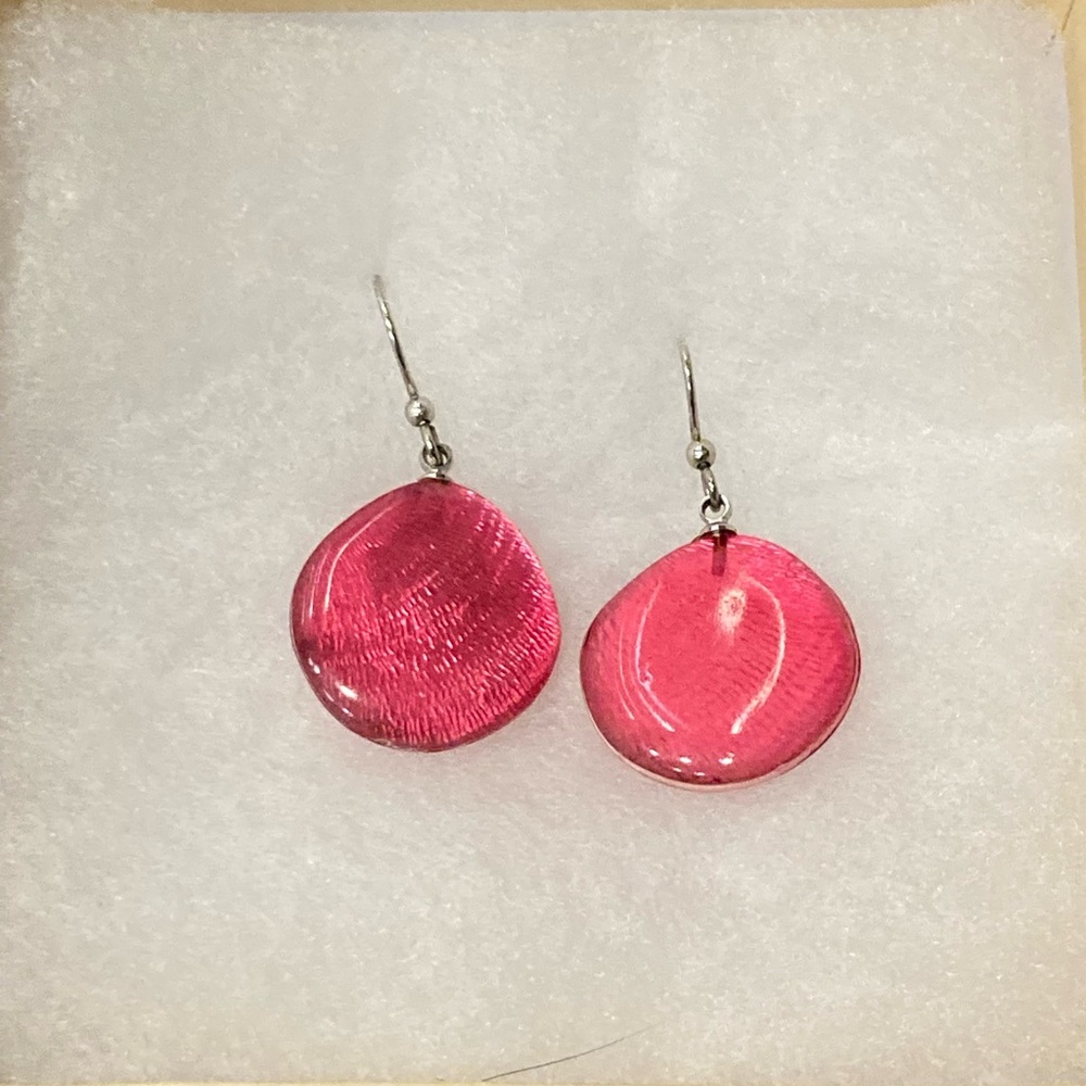 Elegant Pink Drop Earrings